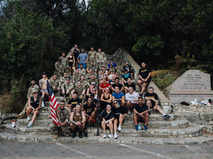Group poses for the annual 9/11 stairclimb.