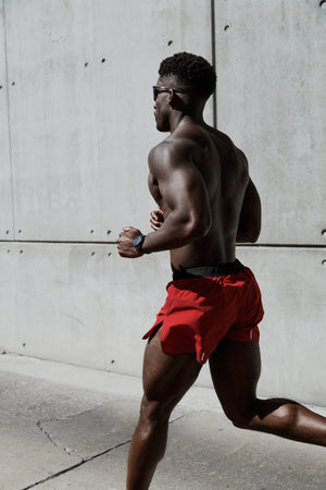 4" Performance Short - Red