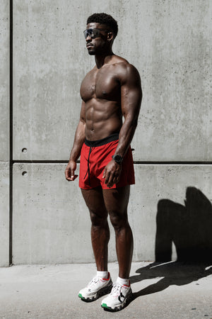 4" Performance Short - Red