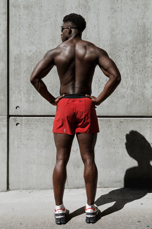4" Performance Short - Red