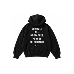 Zip Hoodie - 'The Mission' (Black)