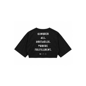 Oversized Cropped Tee - Conquer