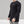 Person wearing a black long-sleeve shirt with a No Straight Path® logo on a gray background