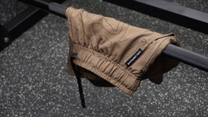 5" Recon Performance Shorts - Brown Topographic