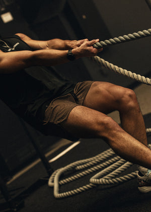 5" Recon Performance Shorts - Brown Topographic