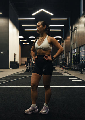 4" Elite Performance Women's Shorts - Black Camo