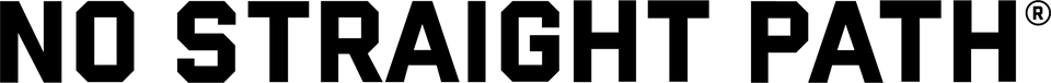 Black text 'NO STRAIGHT PATH' with a registered trademark symbol on a transparent background.